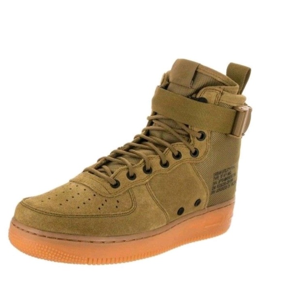 Nike Other - NIKE SF AIR FORCE 1 MID LEATHER DESSERT MOSS GREEN